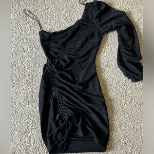 Black sparkly mini dress